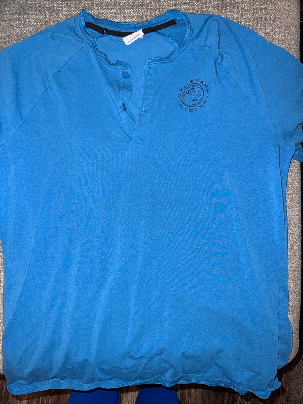 Gymshark Bright Blue Henley
